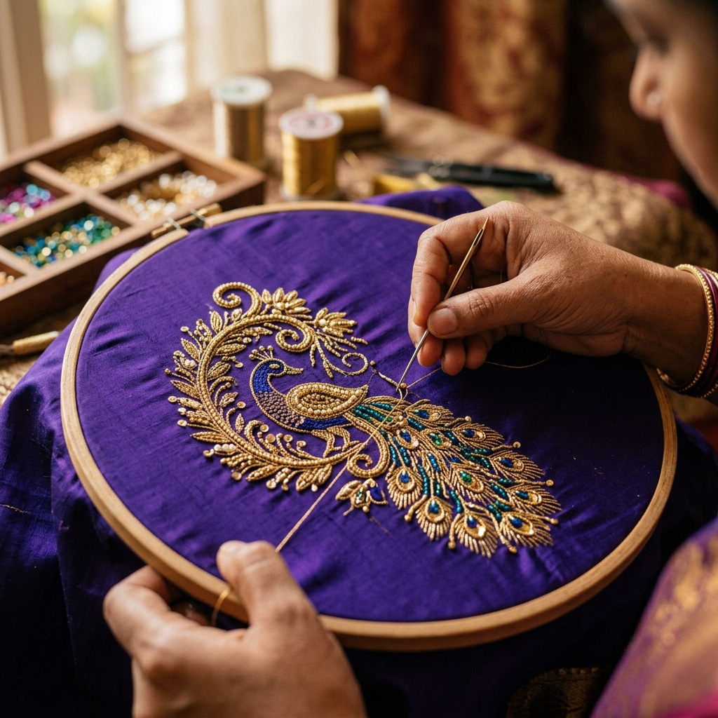 Aari Embroidery Work