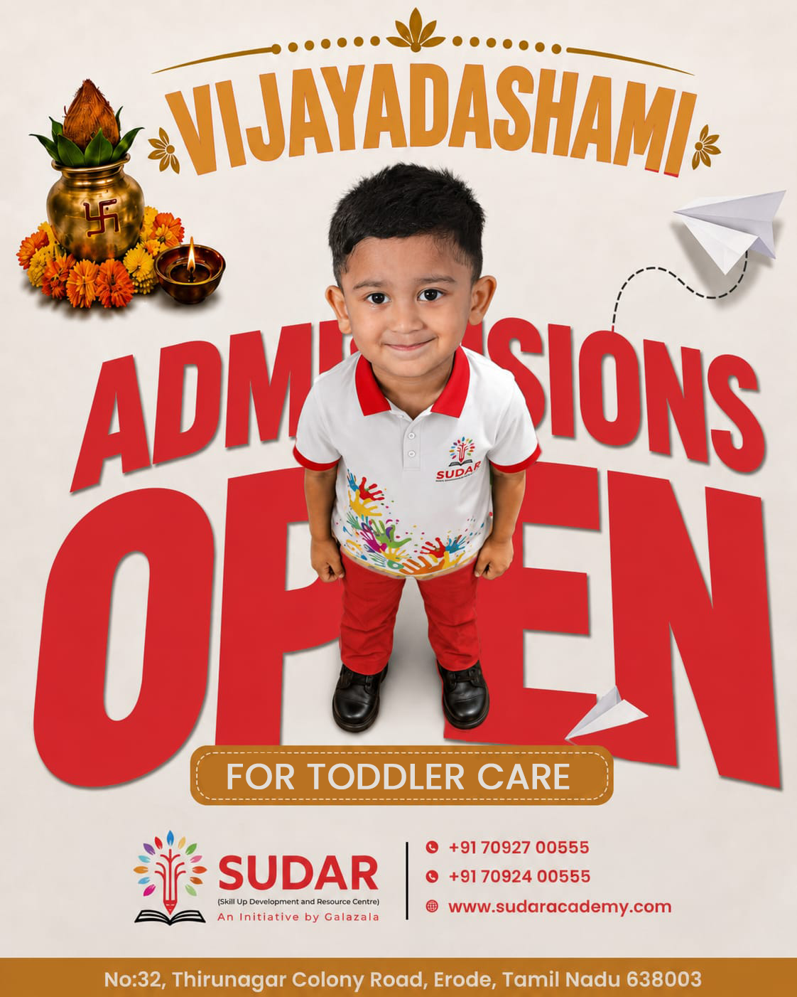 Auspicious Vijayadashami Special Admissions - Sudar Academy