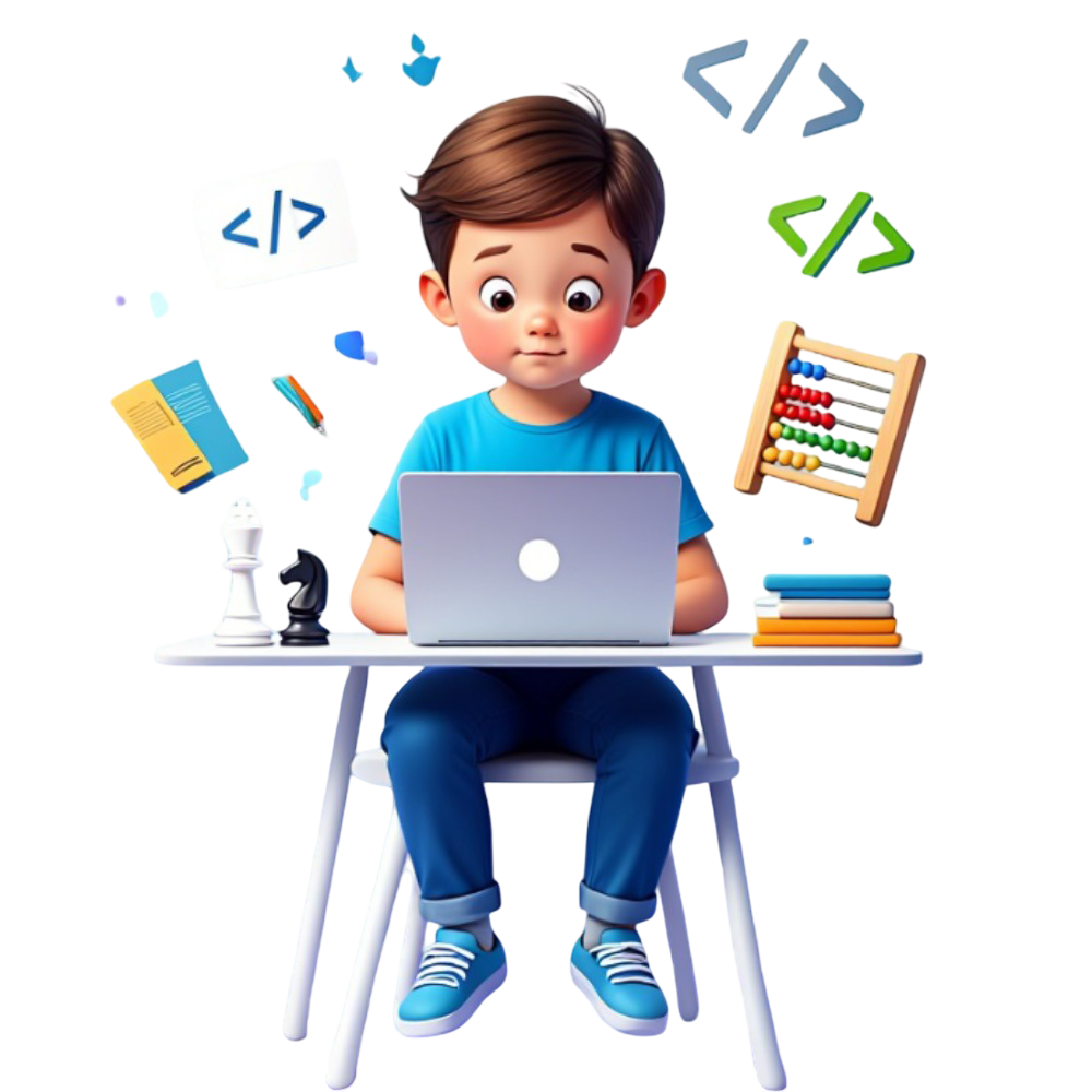 Kids learning technology and digital skills