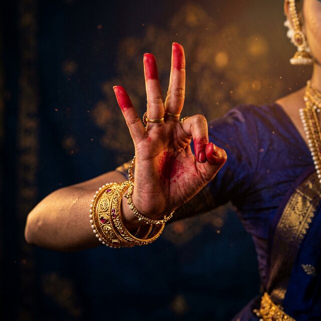 Trishula mudra
