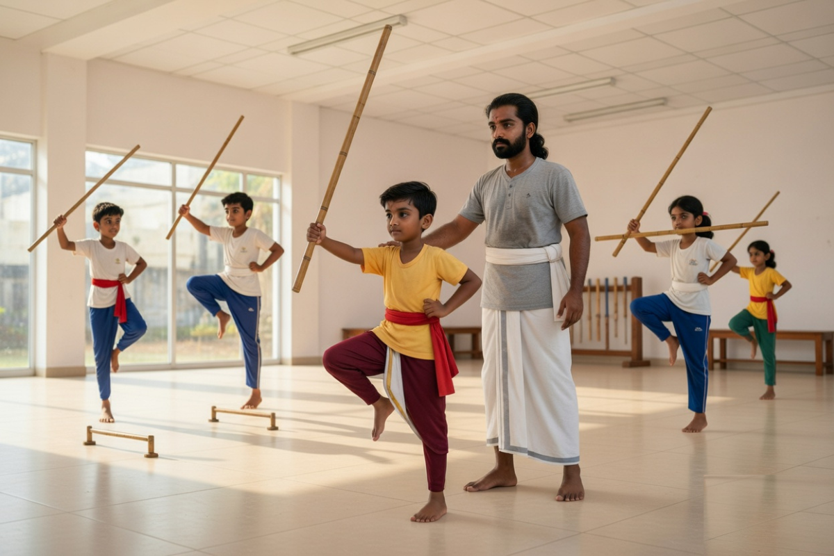 Silambam training
