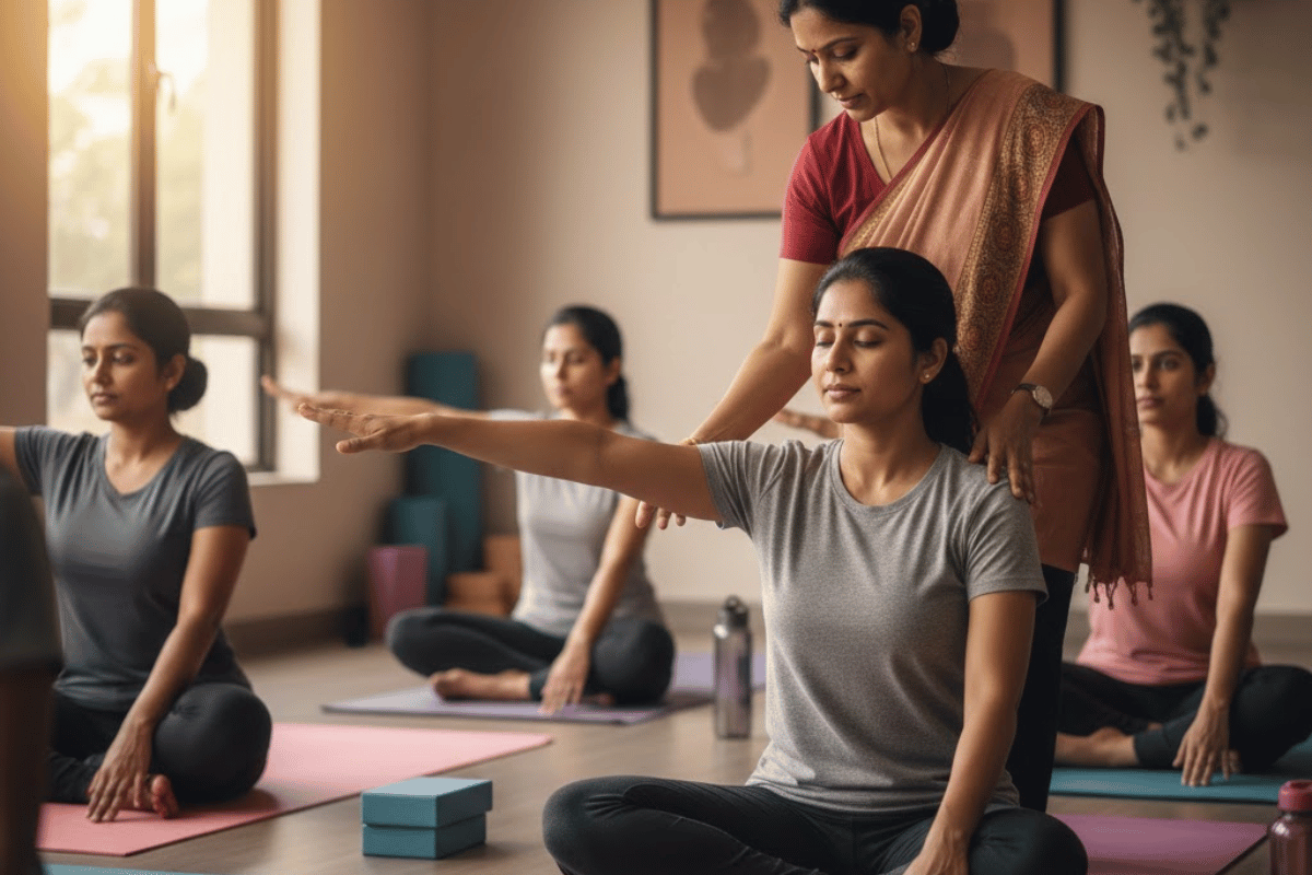 Yoga practice posture