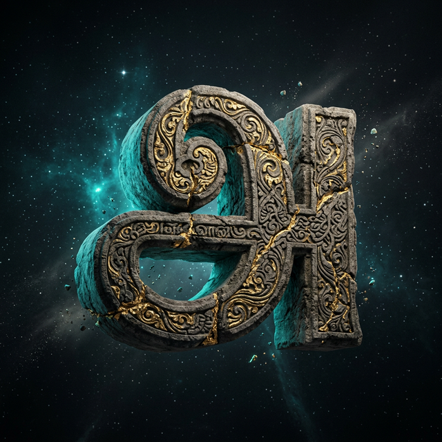 Tamil Letter A 3D